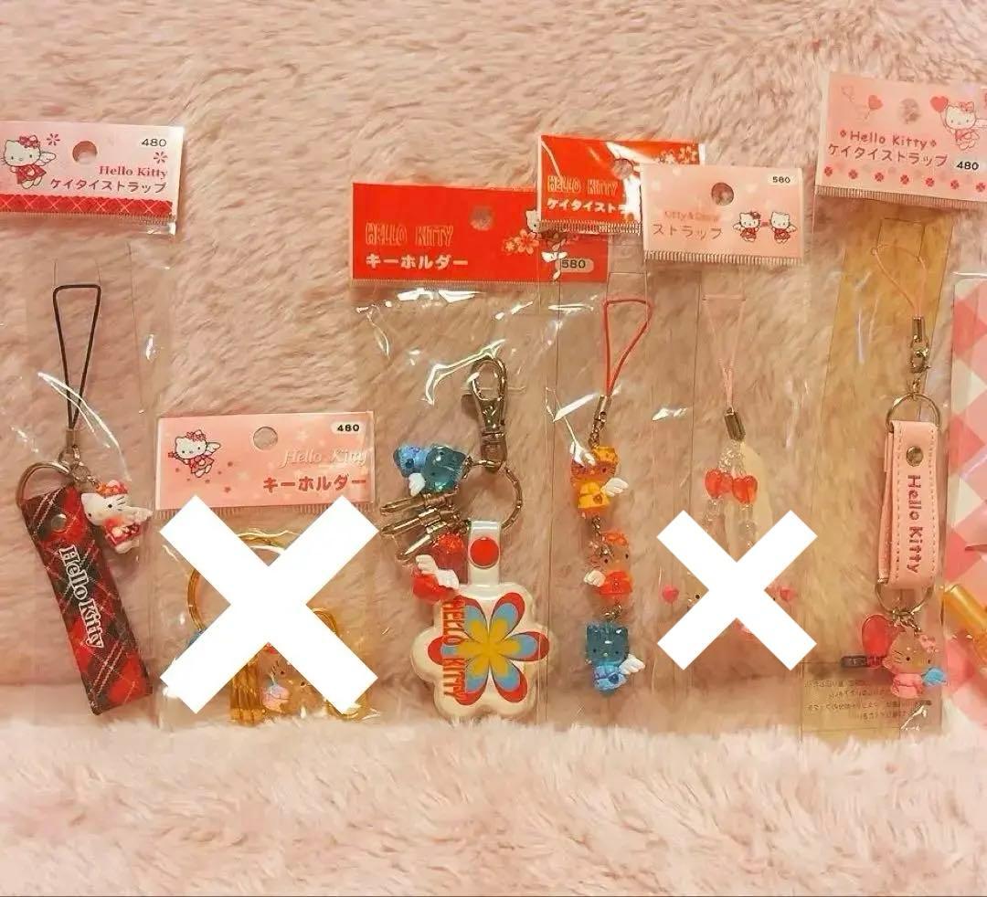 希少レア　ハローキティ　エンジェル　ストラップ　まとめ売り　平成レトロ　サンリオ