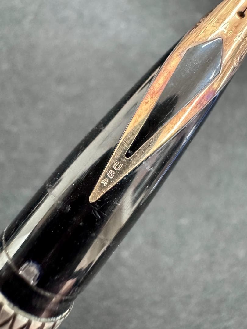 【SHEAFFER Targa】スターリングシルバー 万年筆 (14K金ペン先)