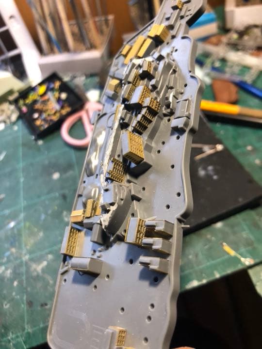 参考　蘇る軍艦島 軍艦島プラモ完成 ジオラマ