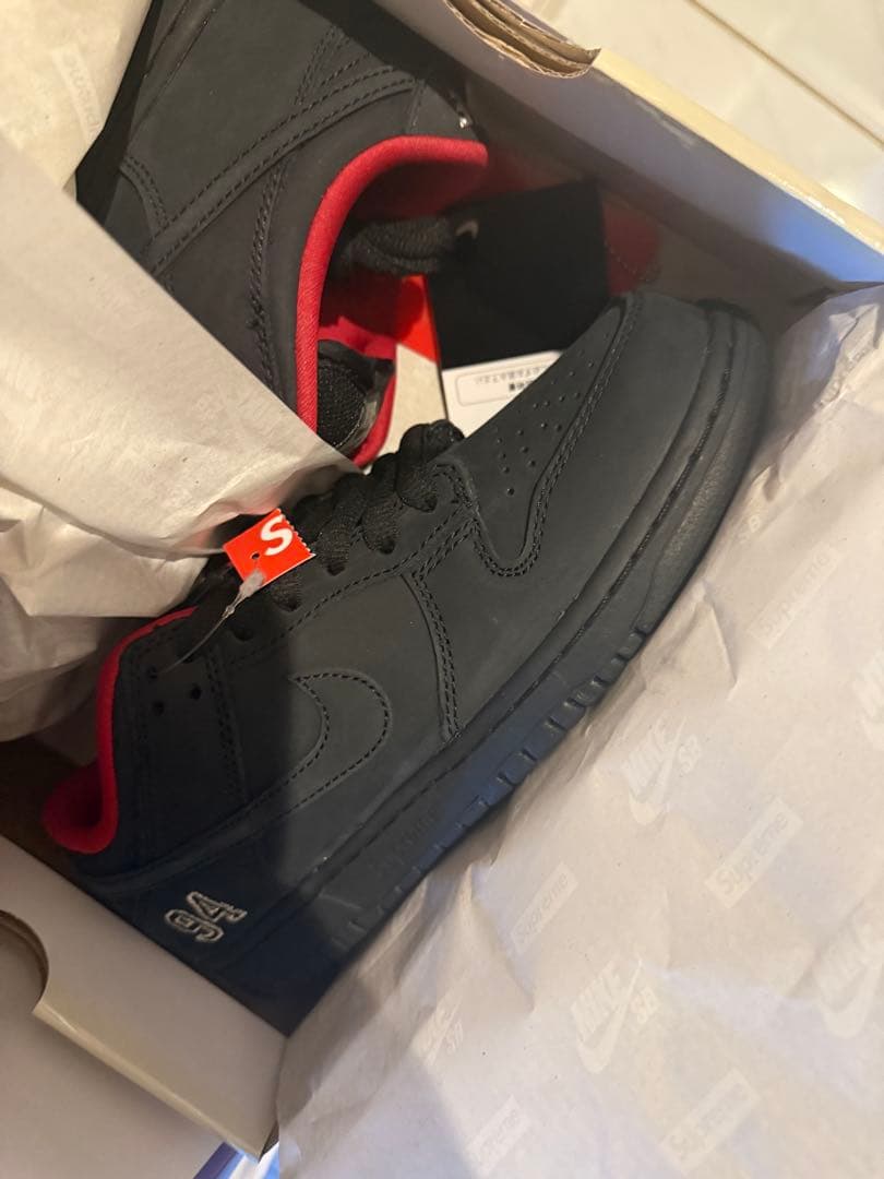 Supreme Nike SB DUNK LOW ブラック 24cm