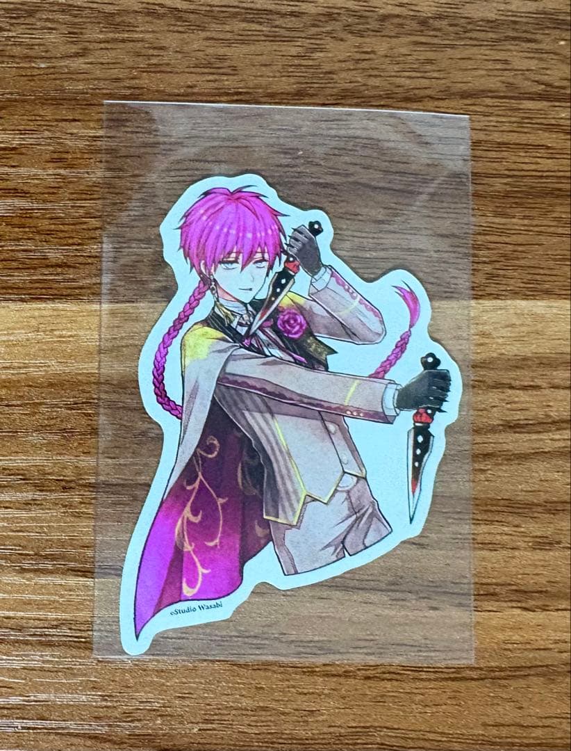 あくねこ　悪魔執事と黒い猫　ラト　チェキ風カード　バレンタイン　デート　N366