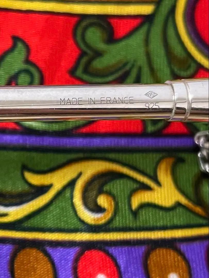 【HERMÈS】エルメス　ボールペン　チェーン付き　シルバー 925 美品　レア