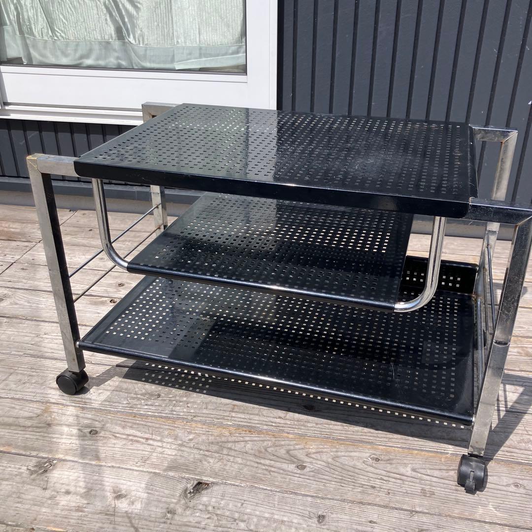 昭和レトロ インダストリアル スチール製テレビボード テレビ台 サイドテーブル