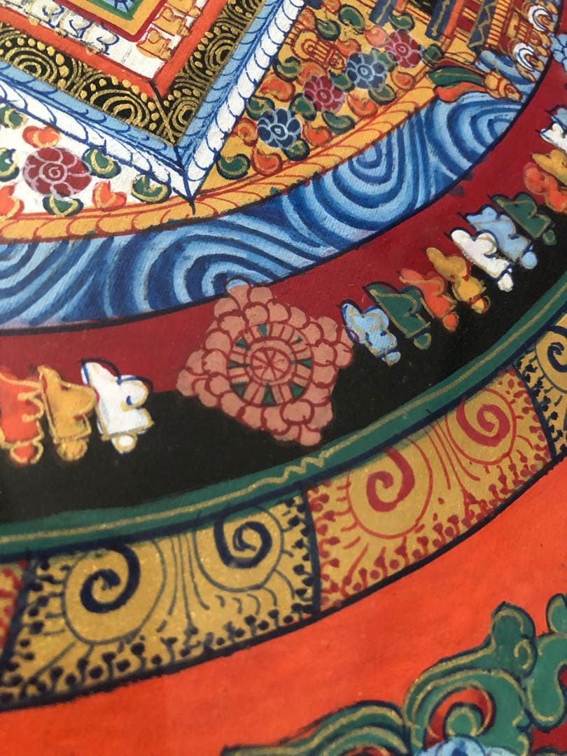 マンダラ タンカ 仏画 肉筆　サイン有り