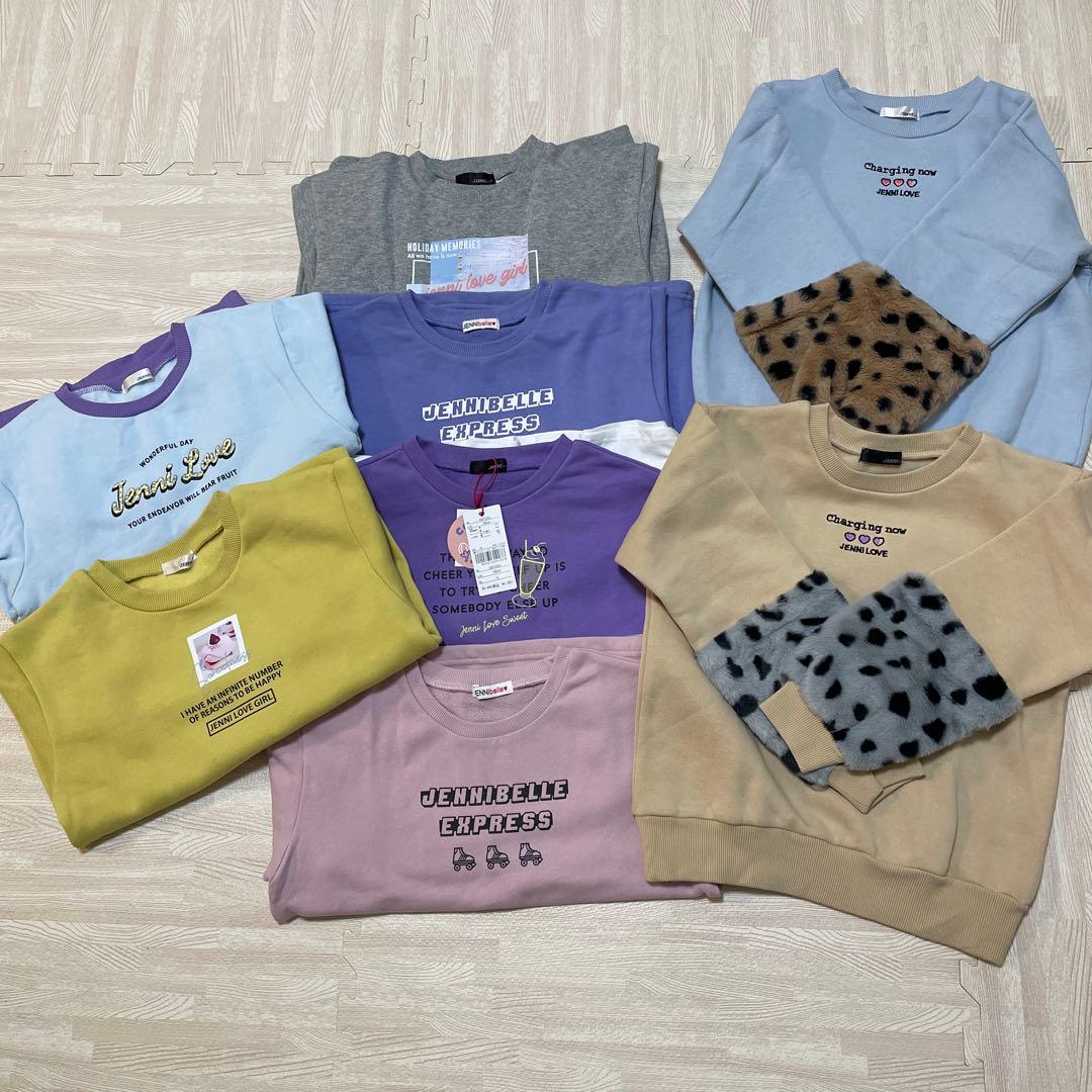 新品 JENNIトレーナーおまとめ8着 140