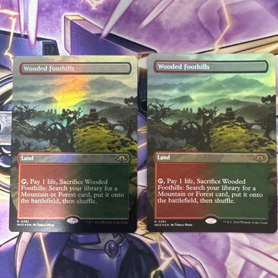 MTG ボーダーレス　樹木茂る山麓　英語Foil2枚
