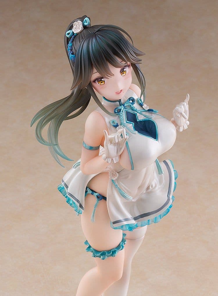 ポニーテールの女の子:チーパオPVC製完成品・1/6スケール・全高約285mm