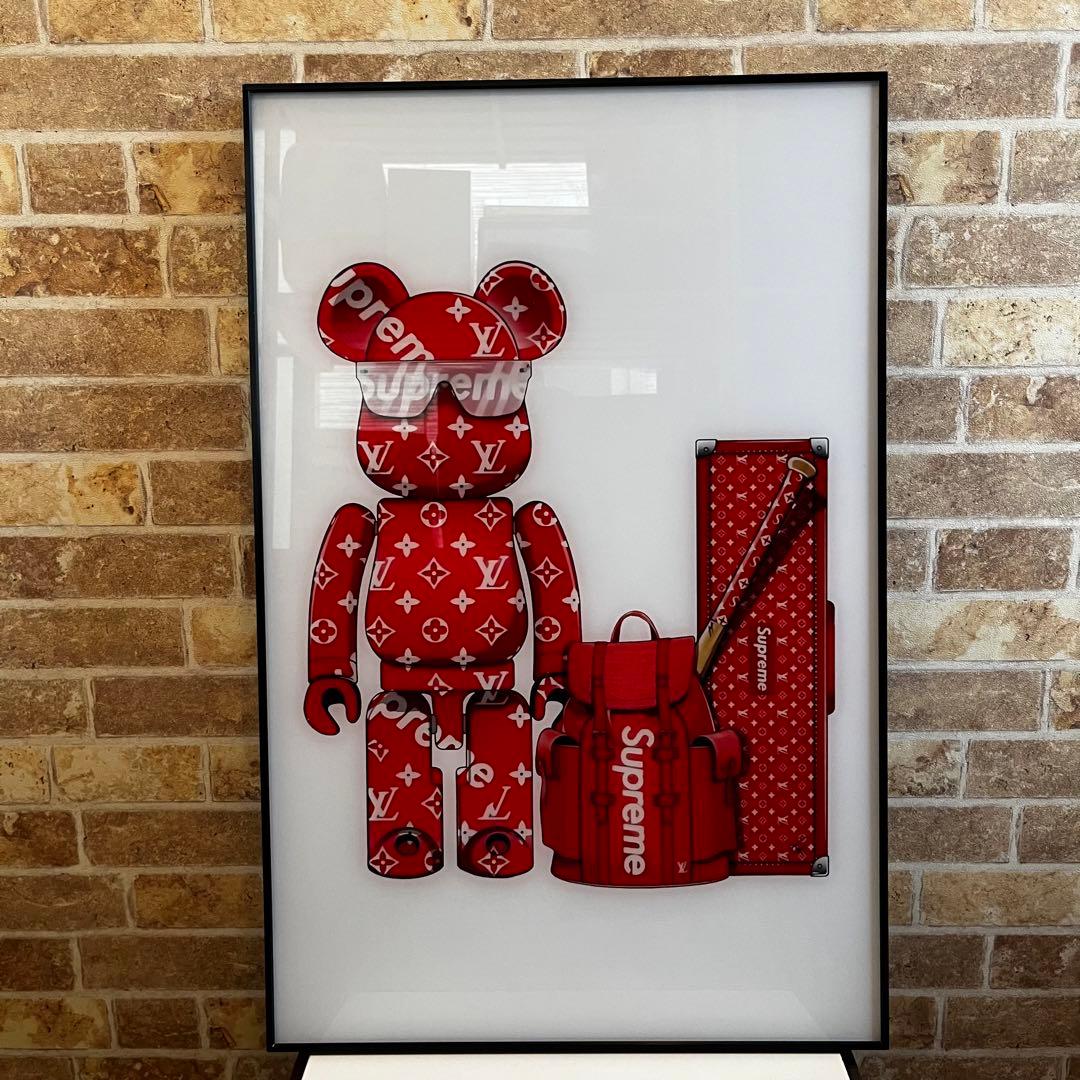 本日限定値下げ　Louis Vuitton　Supreme ベアブリック
