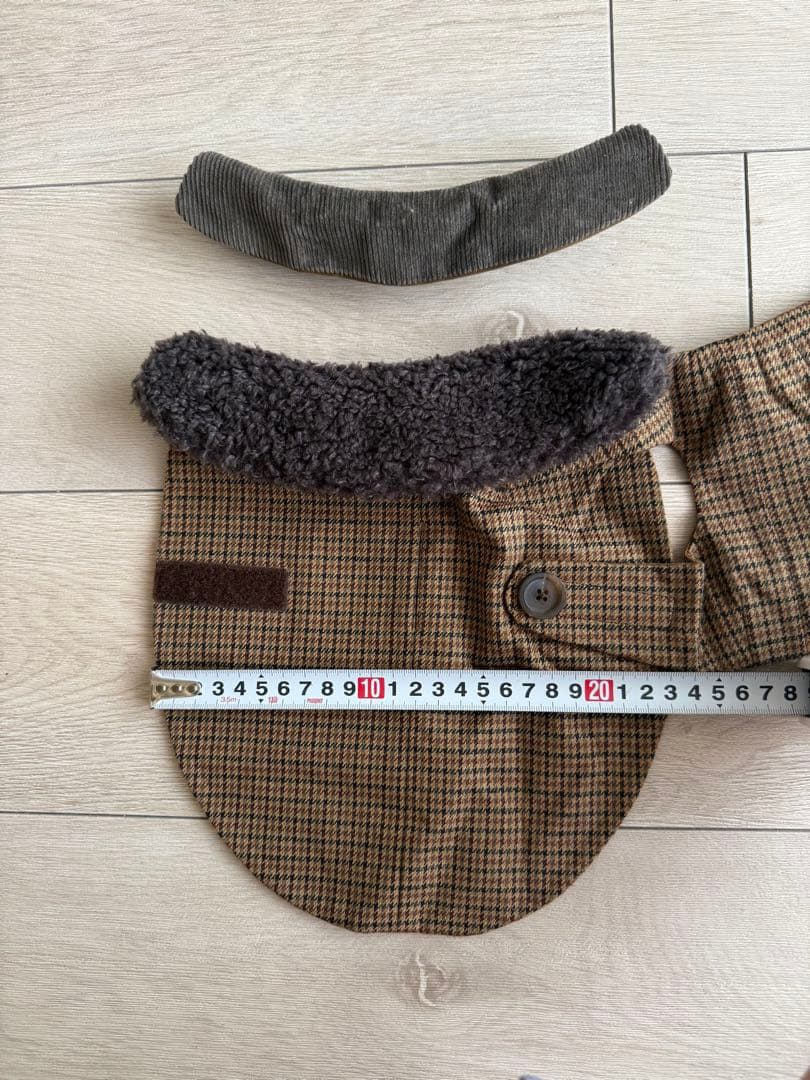 ote リバーシブル　トレンチコート　犬コート　オシャレ