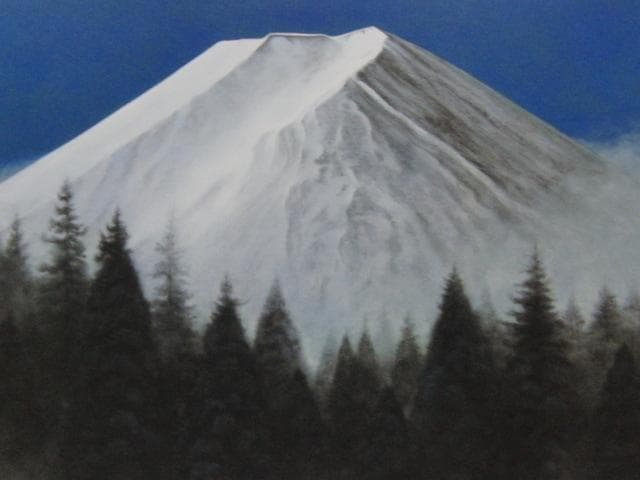 清水信行、【清聳】、希少な額装用画集画、新品高級額 額装付、状態良好