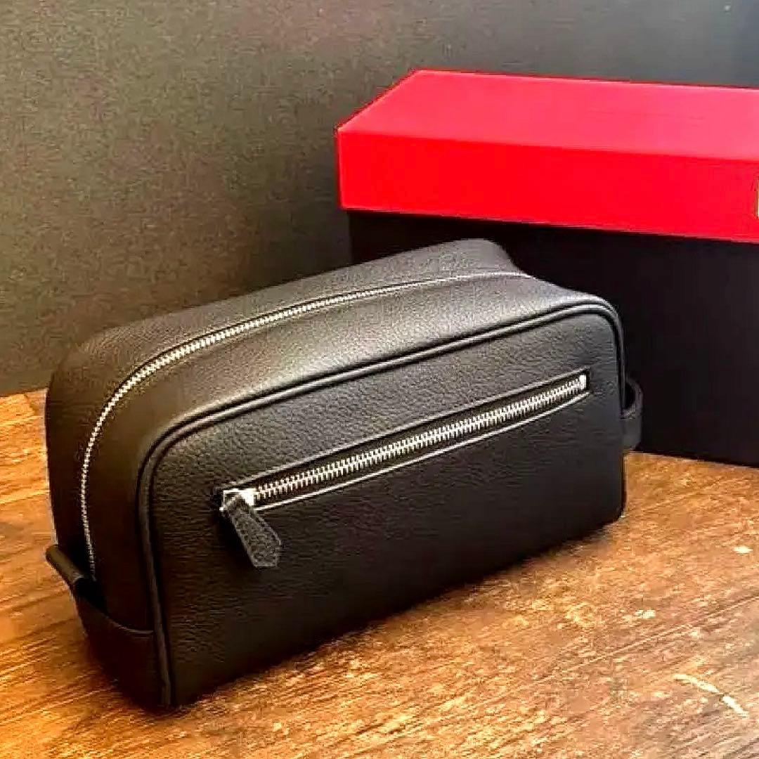 【未使用】本革ポーチ　BONAVENTURA ボナベンチュラ BPOT3 BK