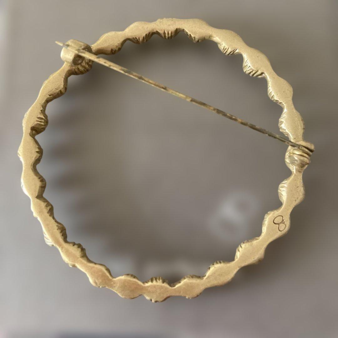 mina perhonen tambourine ブローチ　真鍮