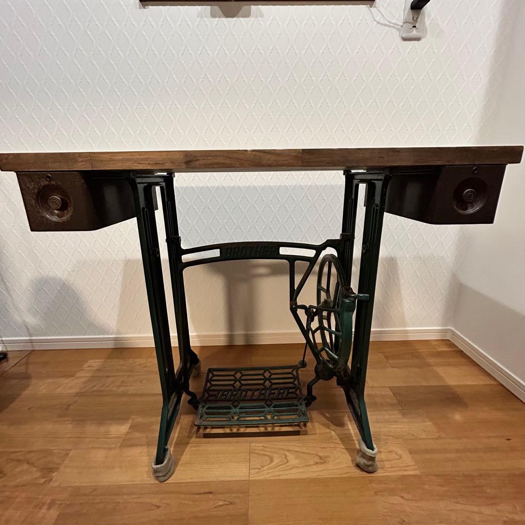 BROTHER アンティーク ミシン台 テーブル 作業台
