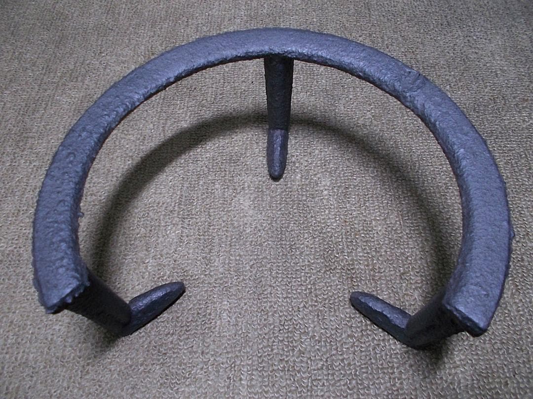 茶道具 置炉 茶釜 未使用五徳 底瓦 送料込み