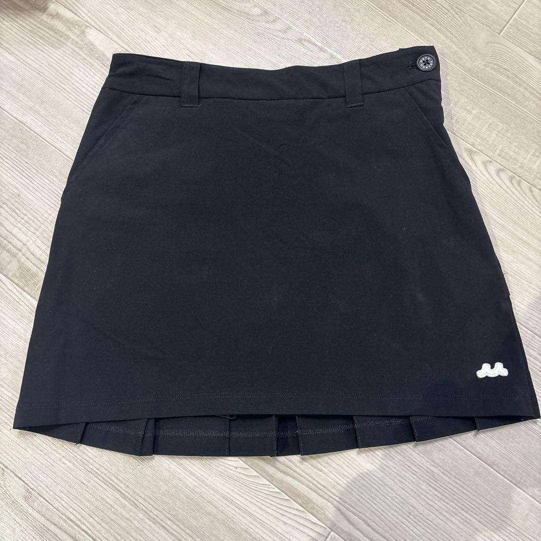 ムータマリンゴルフ ブラック プリーツスカート