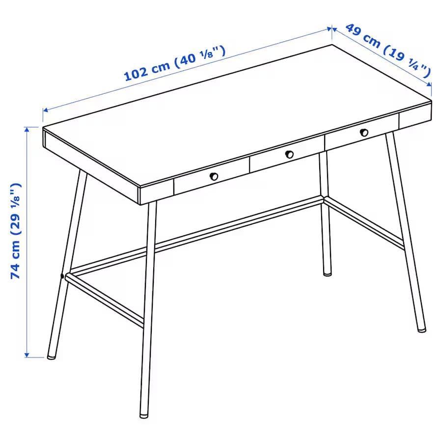 【美品】【IKEA LILLASEN 】テーブル リルオーセン イケア デスク