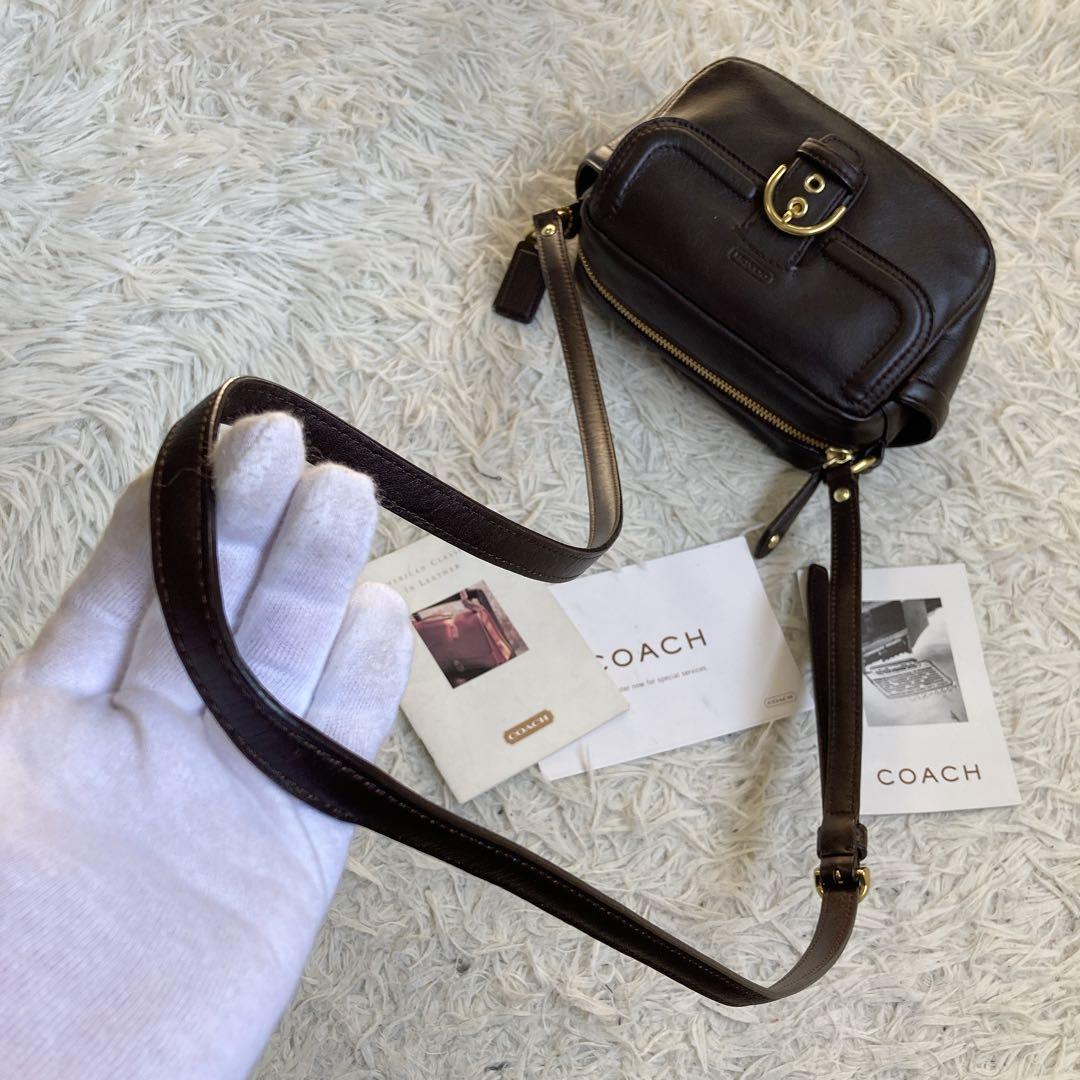 vintage coach archive y2k キャンベル カメラバッグ 茶