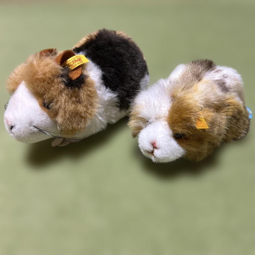 シュタイフアニマル　モルモット　ぬいぐるみ2体セット