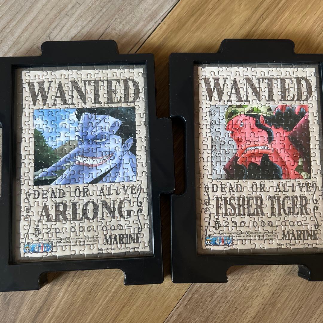 ONE PIECE ミニパズル150ピースの完成品（フレームつき）