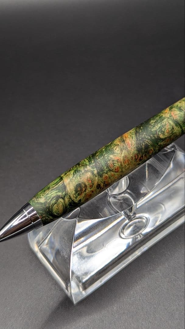 303ペン工房翌檜　スタビライズドウッドバーチバール　木軸シャーペン　ボールペン