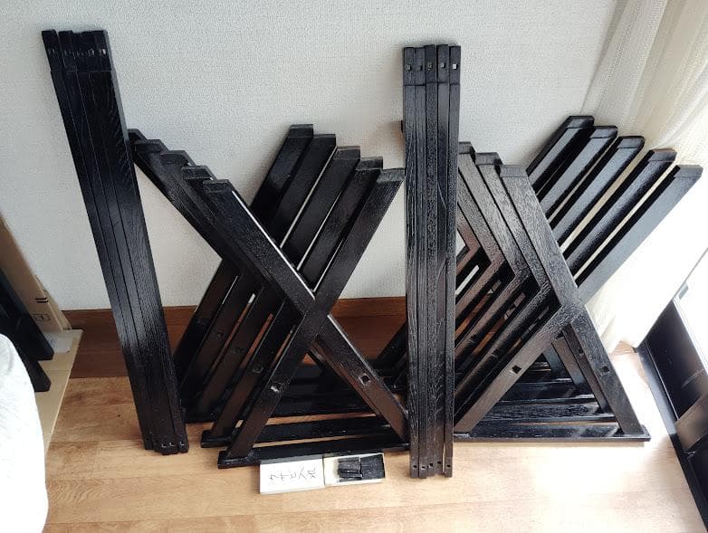 ★【先行2台分のみ】喫架　茶道具　立礼用　組立式5台セット