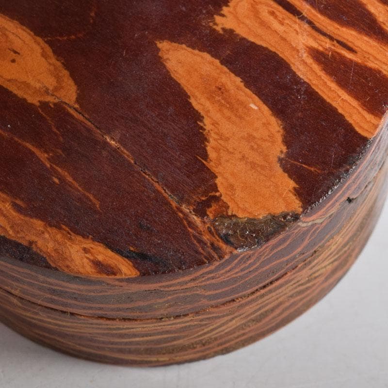 茶道具　宮下竹憲作　惺斎好写　波蒔絵　松皮丸香合　法谷文雅極め箱　V　8504