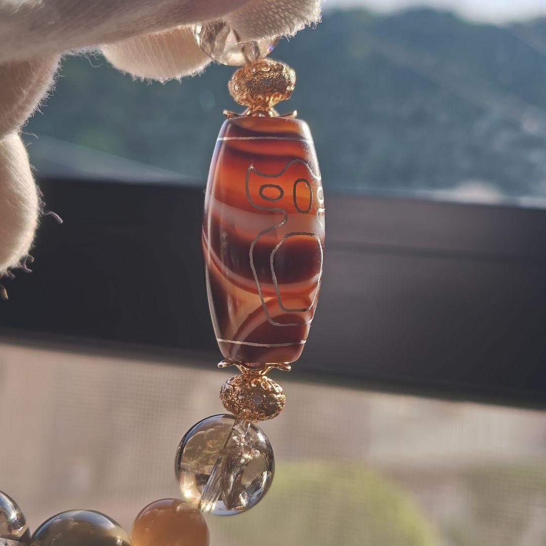 専用です♡銀線✩財神天珠、線天珠、レインボースモーキー、サンムーン、阿拉善瑪瑙