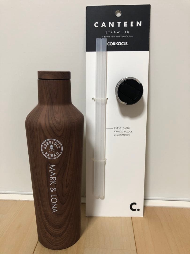 マークアンドロナ 小物　木目　水筒　タンブラー