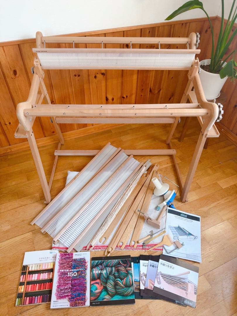 アシュフォード 織り機 リジッドへドル 80cm スタンド付