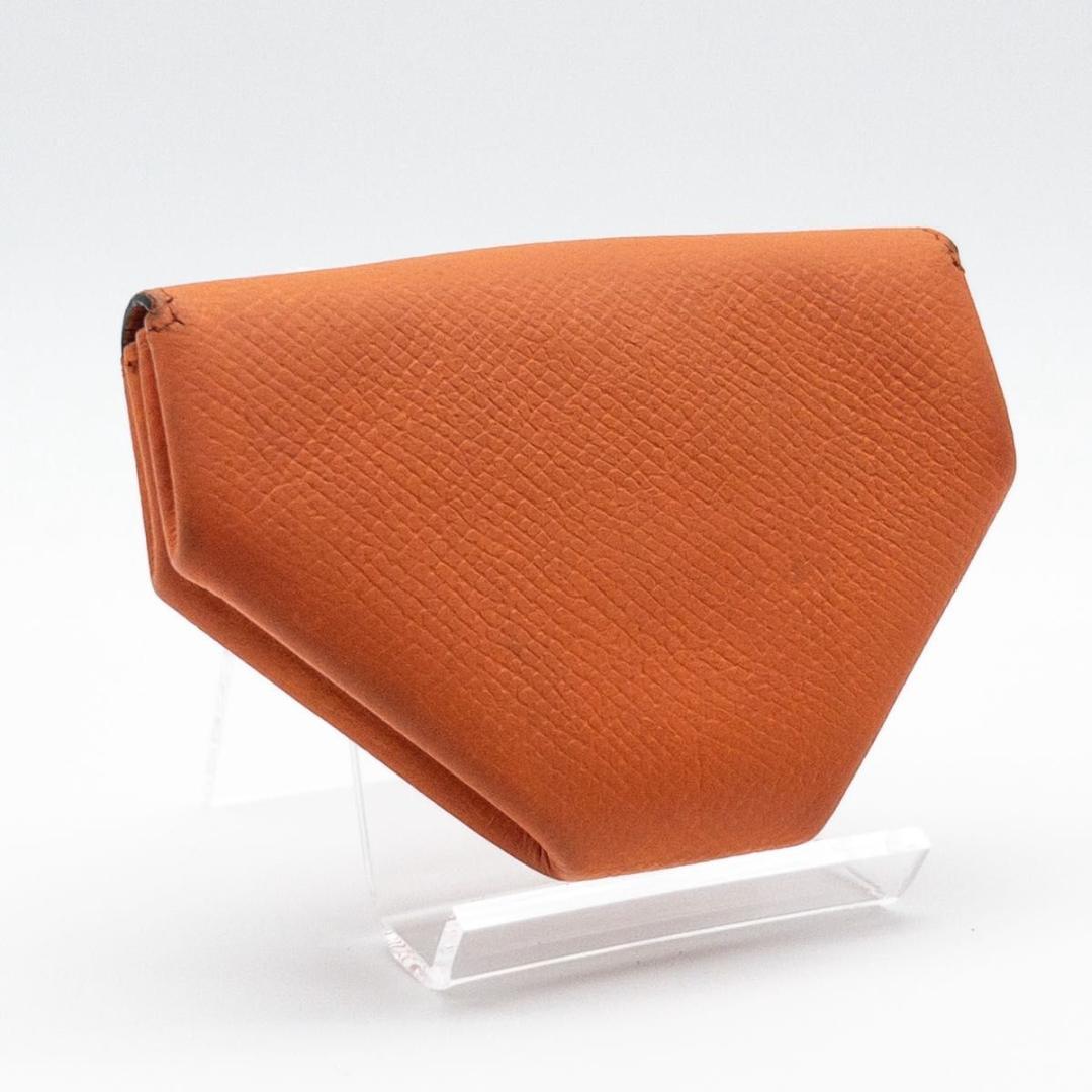 【極美品】HERMES ルヴァンキャトル　ケース　小銭入れ　オレンジ