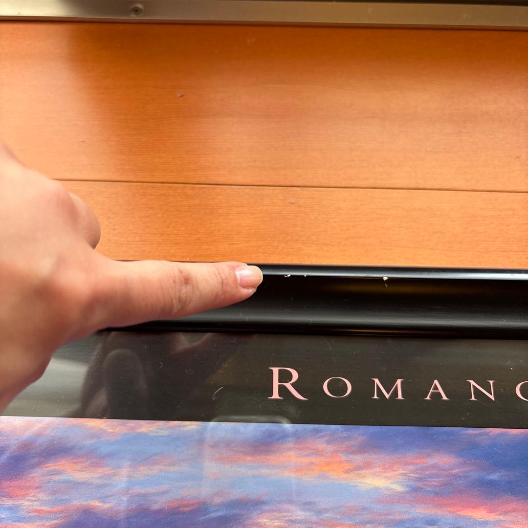 ラッセン　ロマンスオブザシー　夕日　サンセット　クジラ　風景　版画　額入り