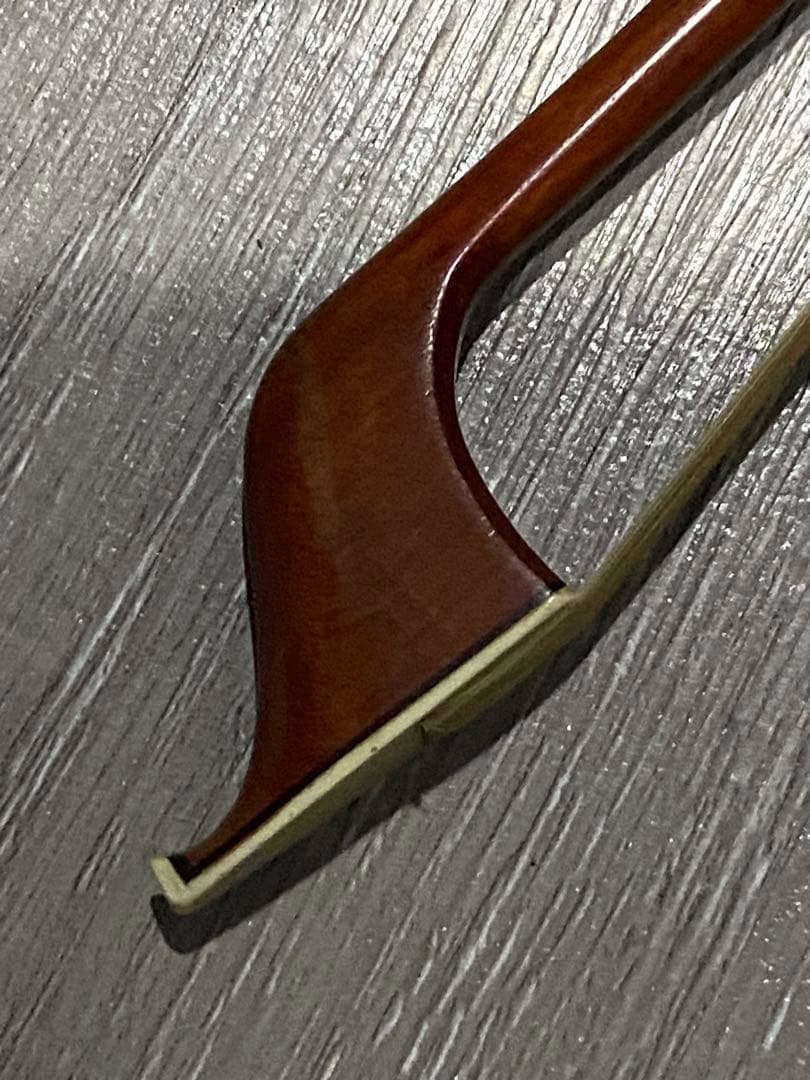 コントラバス弓 中古現状品 ケース付き ウッドベース 弓 弦楽器 肩掛付きケース
