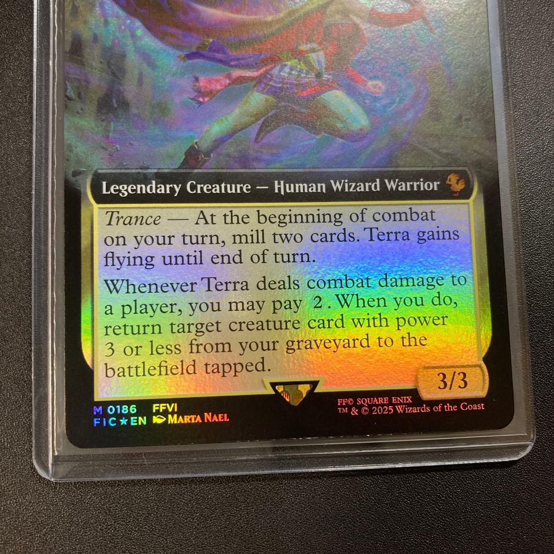 MTG FF 魔導の力を持つ少女、ティナ 拡張アート foil 英語版 神話レア