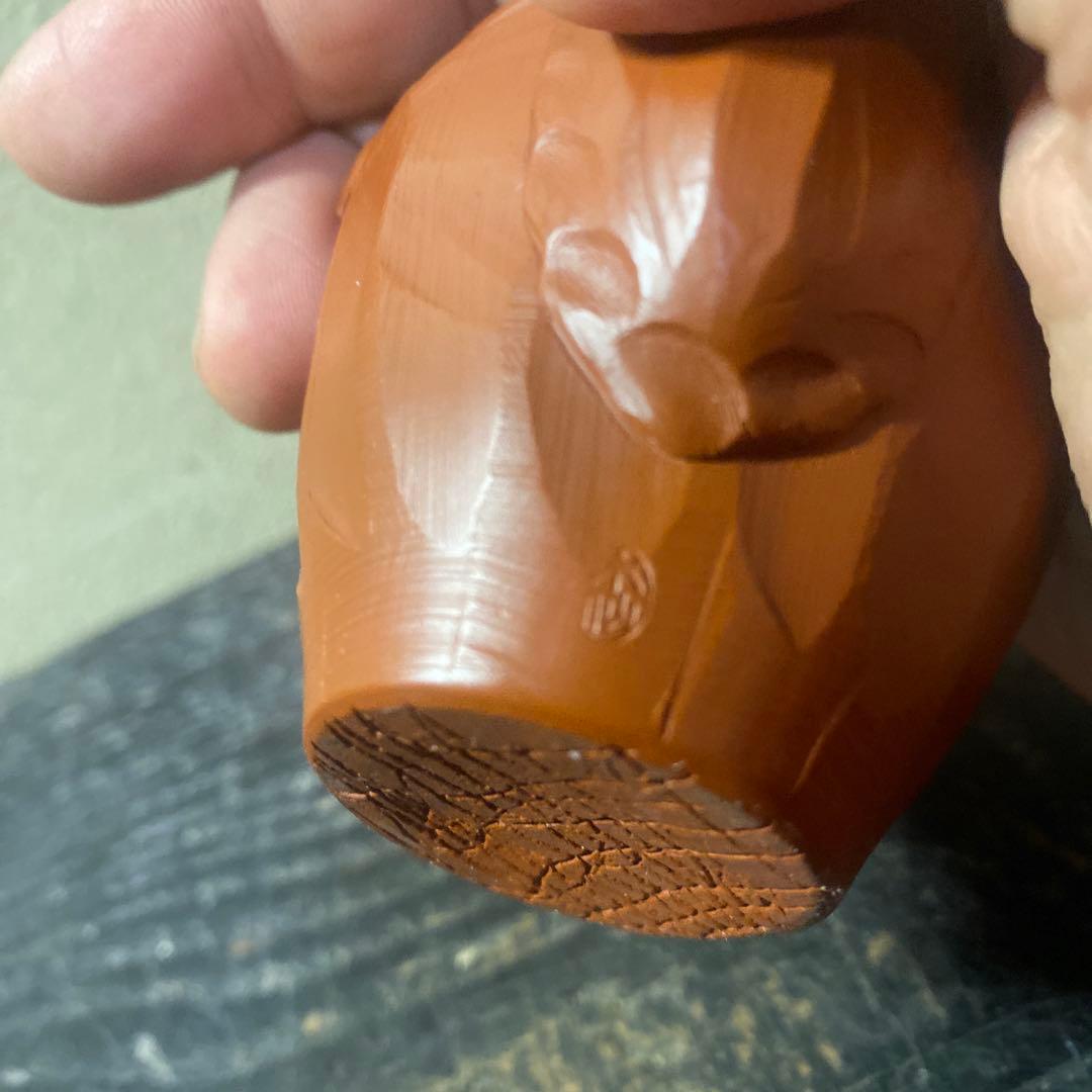 杉江木仙作　常滑急須 小型 朱泥　宝瓶　茶注B