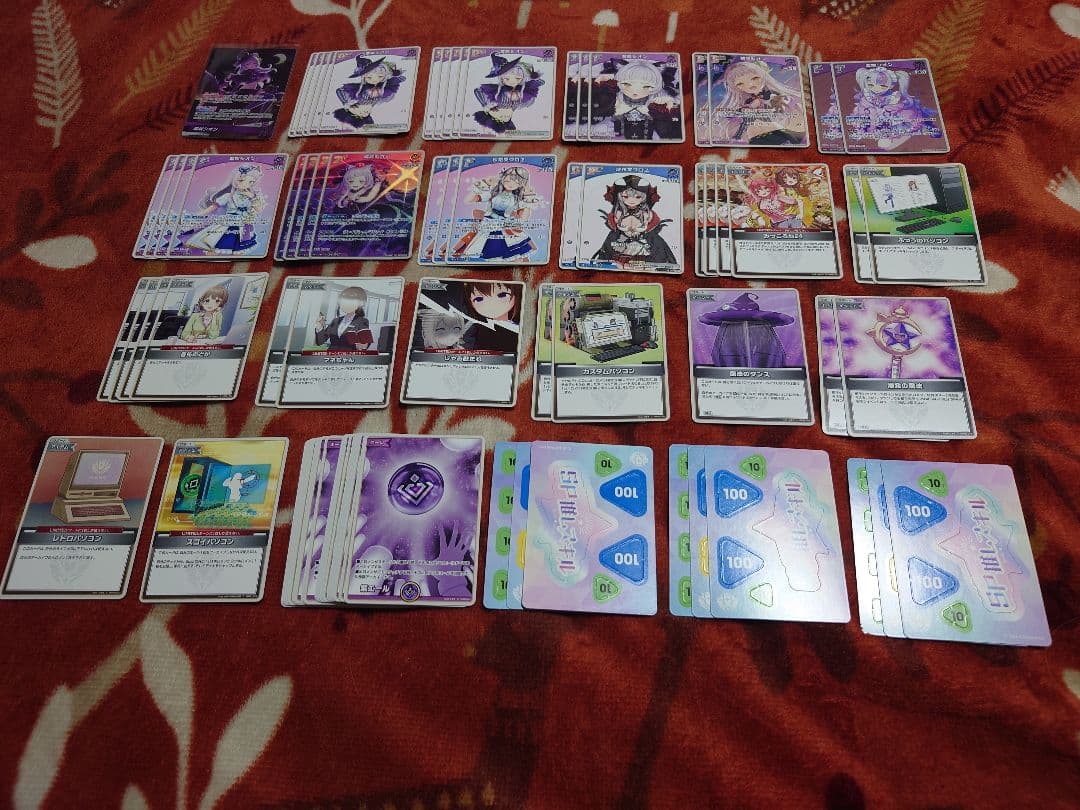 ホロライブカードゲーム　紫咲シオン　沙花叉クロヱ　紫デッキ　ホロカ