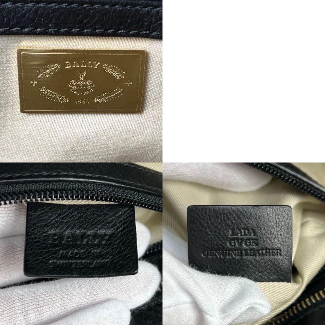 人気♡保存袋付♡BALLY バリー レザー ギャザー ロゴチャーム ハンドバッグ