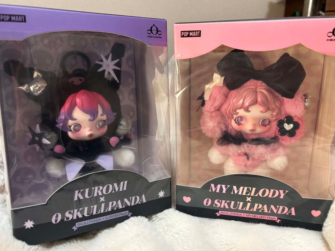 Kuromi & My Melody x SKULLPANDA 2体セット