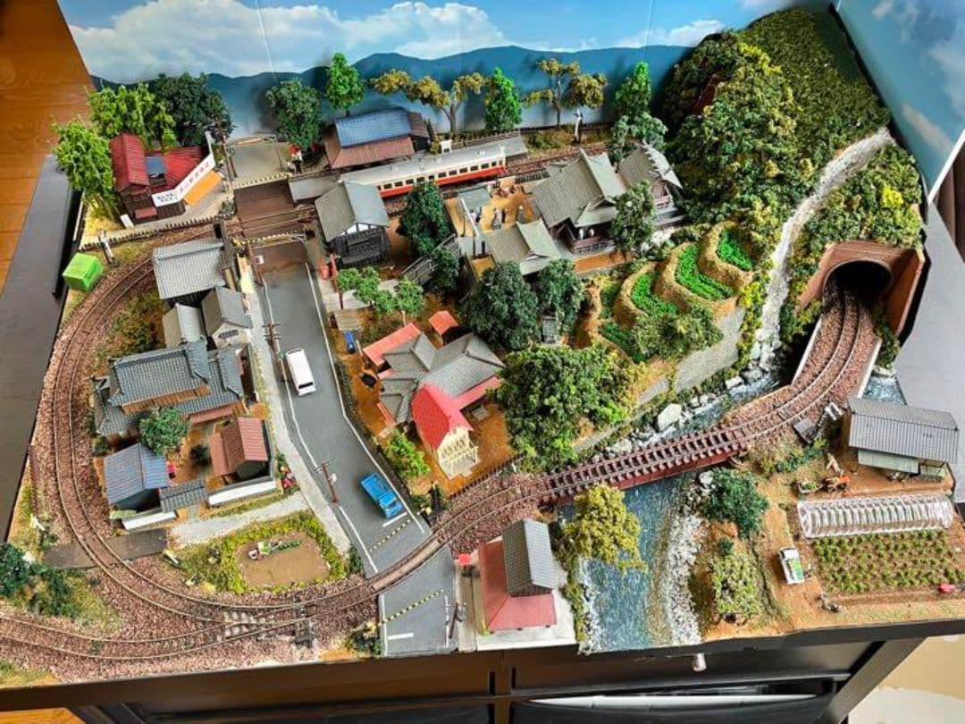 鉄道模型ジオラマ　少年時代　完成品