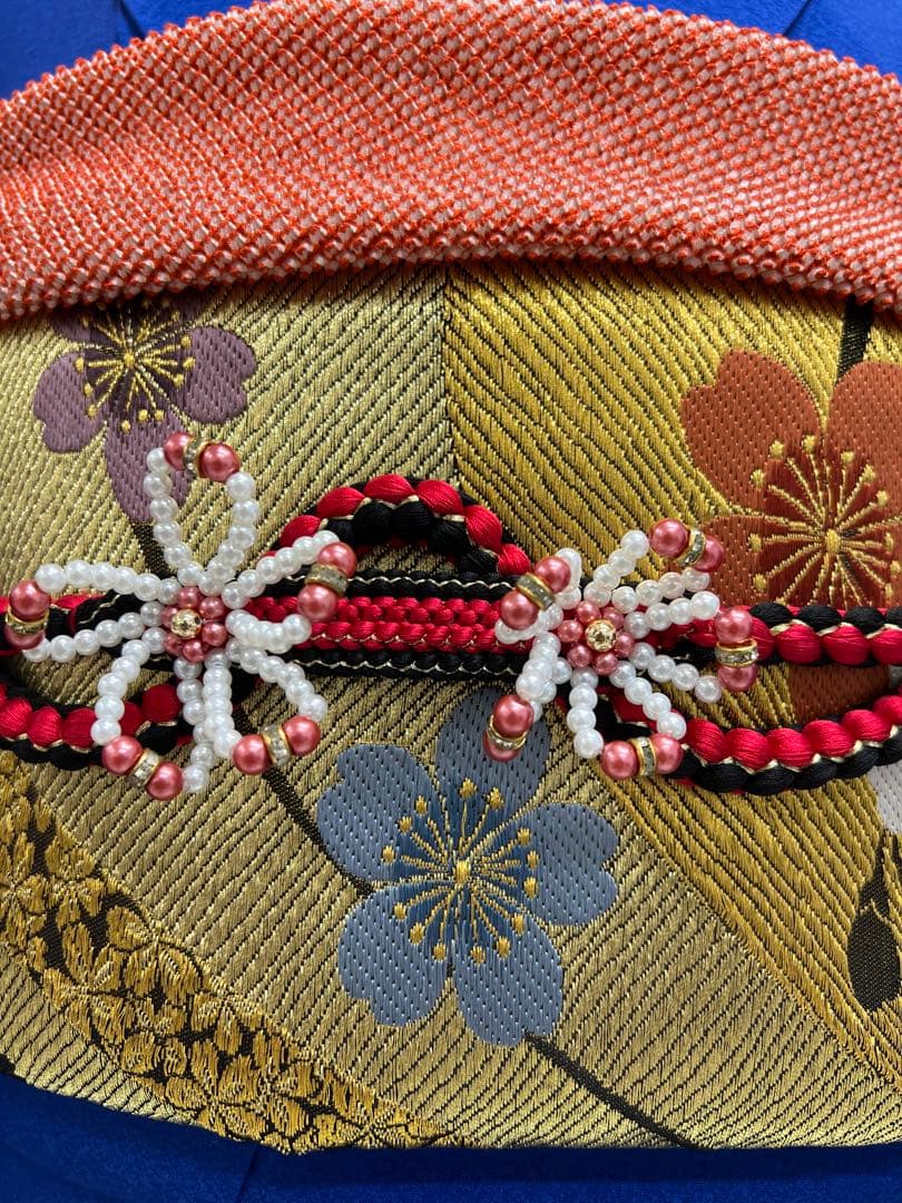 小柄な方に♪ 振り袖　フルセット　別誂長襦袢　成人式　金彩加工　刺繍入り　677