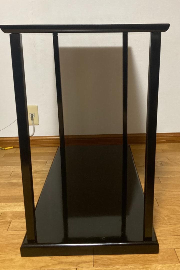 茶道具 黒真塗 真台子 組み立て式