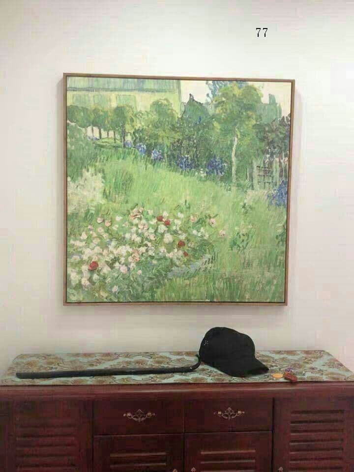 絵画油絵 ゴッホホワイトローズ装飾8