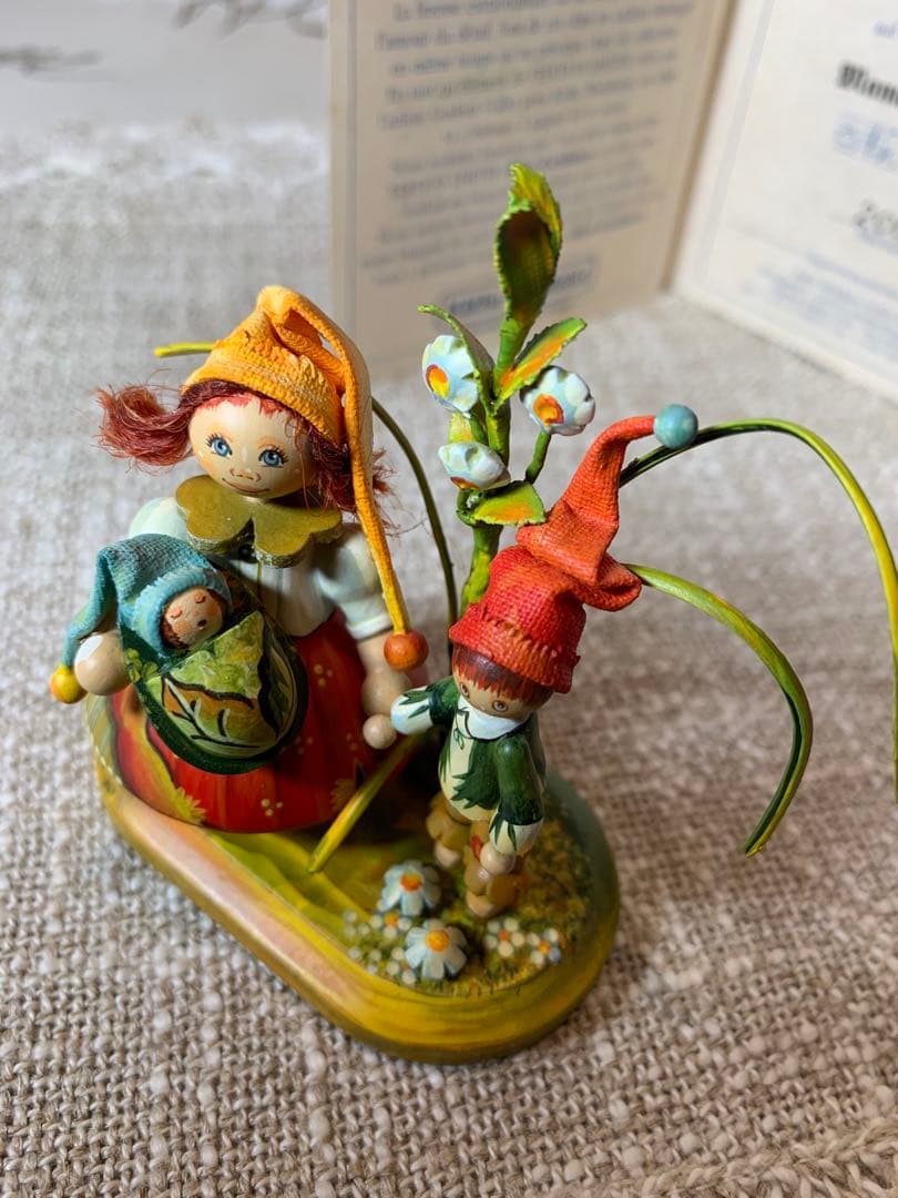 ドイツ製　木製人形　ケーテウォルファルト社の2001年度限定の兄弟の可愛い人形！