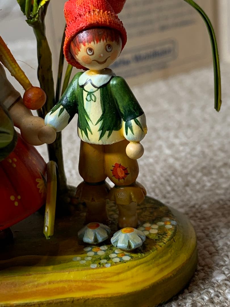 ドイツ製　木製人形　ケーテウォルファルト社の2001年度限定の兄弟の可愛い人形！