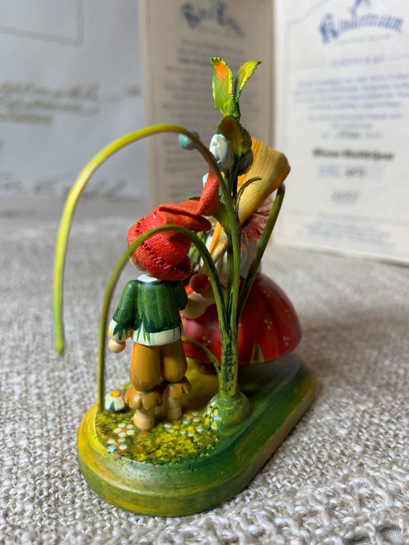 ドイツ製　木製人形　ケーテウォルファルト社の2001年度限定の兄弟の可愛い人形！