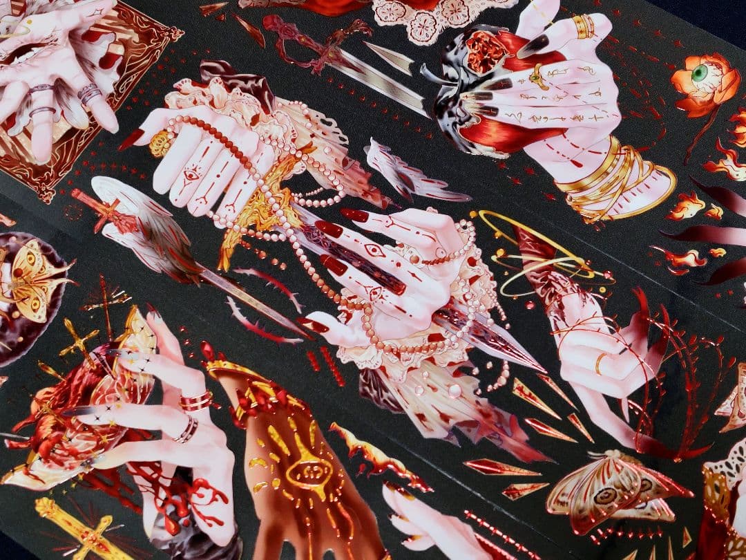 切売 1137★ 海外 マスキングテープ マステ PET 装飾 人物 烫紅