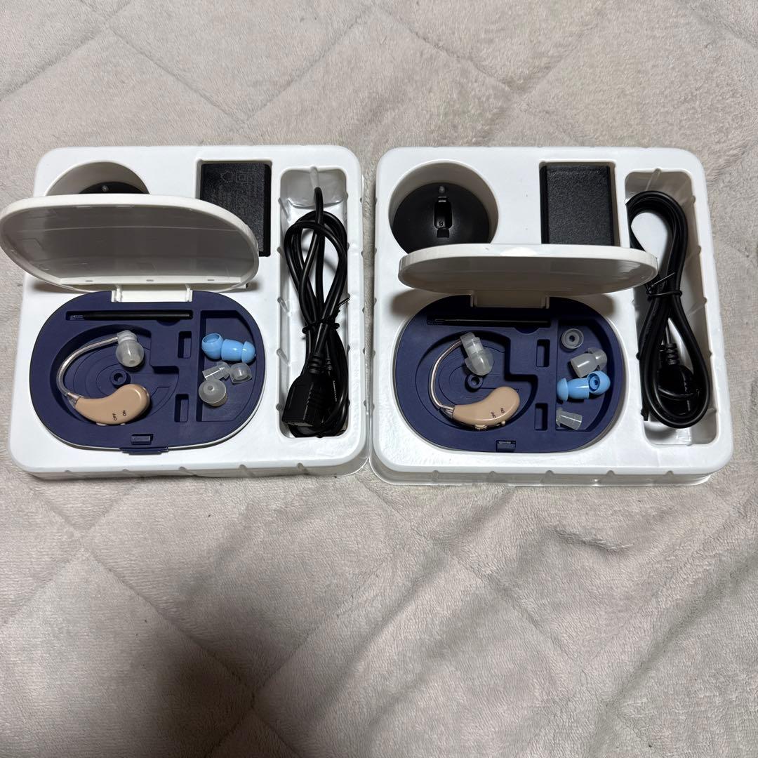 補聴器 2個セット USB充電！