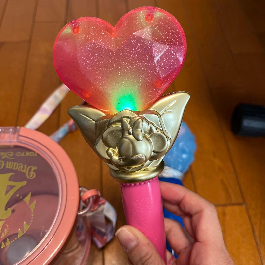 ディズニーランド　40周年ポップコーン入れ　シャボン玉　ミニースティックライト