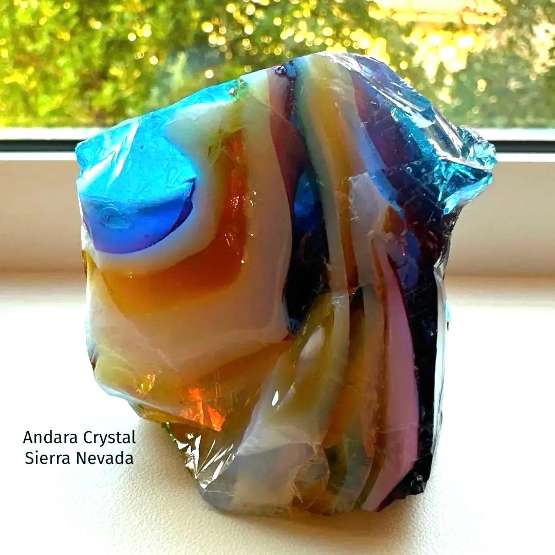 アンダラクリスタル　シエラネバダ　マルチカラー132.6g レア　Andara
