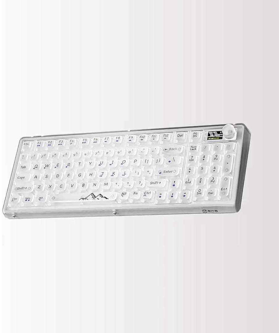 X EWEADN V99 ゲーミングキーボード メカニカル 透明キーボード