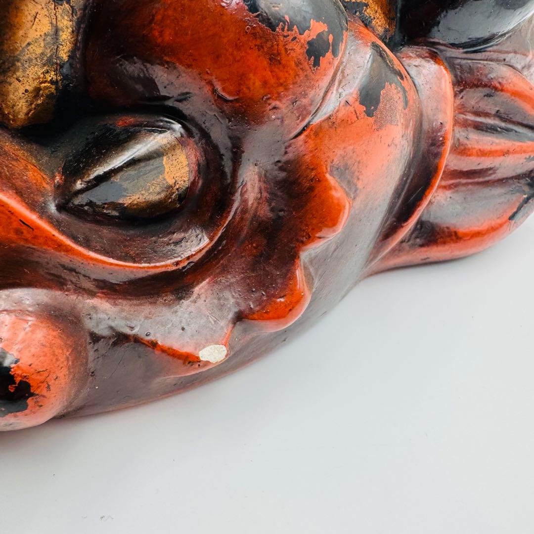 追儺鬼 鬼の面 神楽面 能面 木彫 お面 飾り面 魔除け お祭り 日本伝統